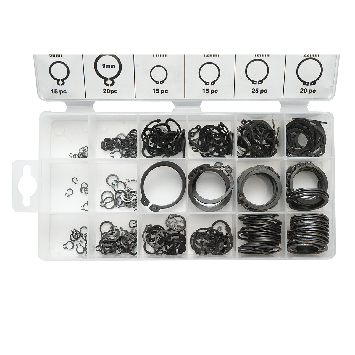 Trusa inele siguranta seeger exterioare 3-32mm 300 piese - imagine 5