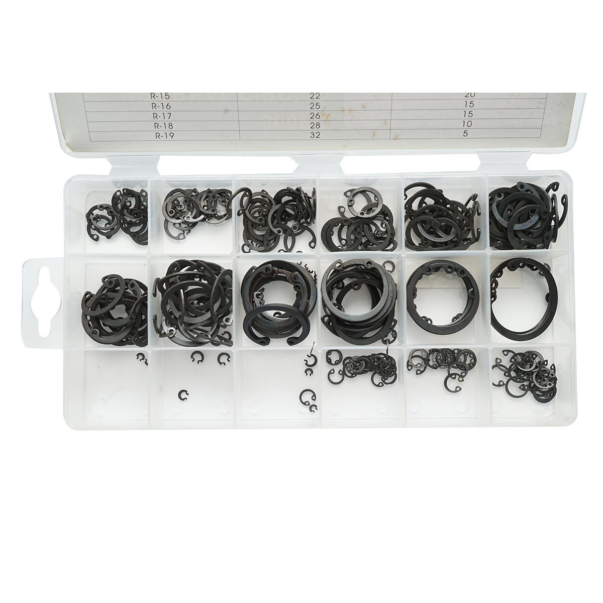 Trusa inele siguranta seeger interioare 3-32mm 300 piese - imagine 5