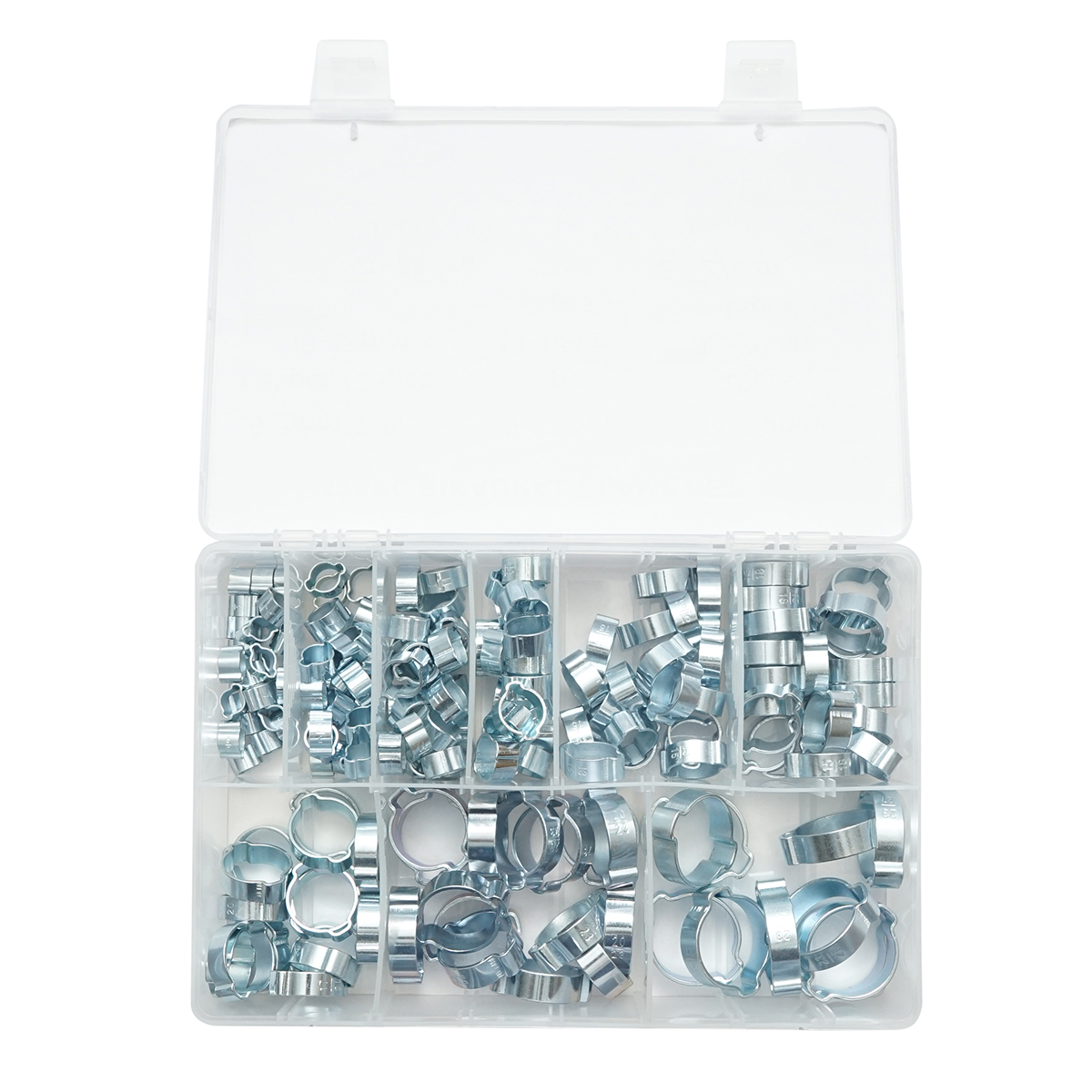 Trusa coliere metalice cu urechi 5-27mm 175 piese - imagine 2