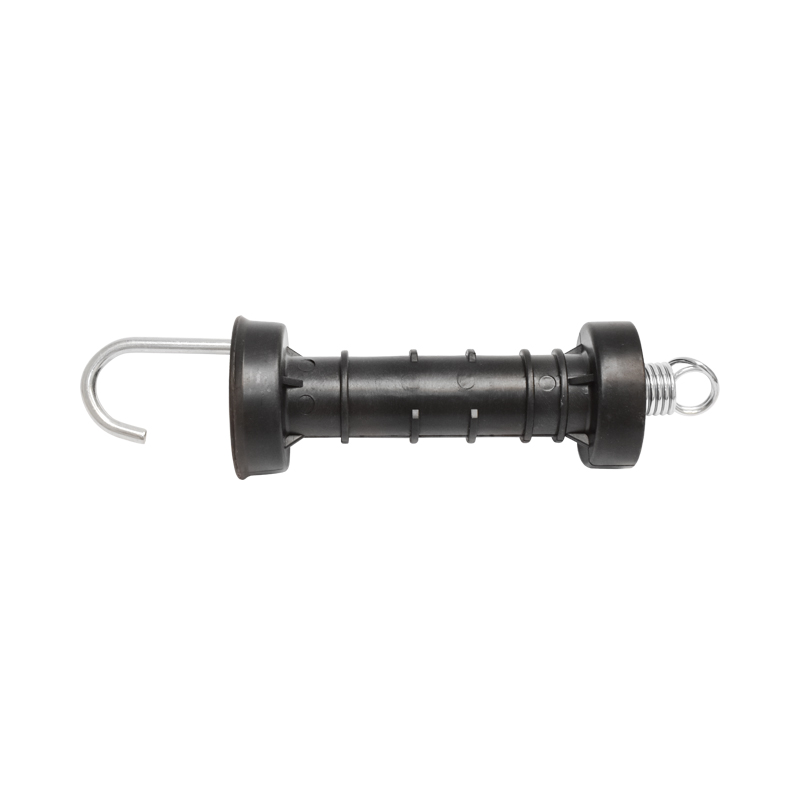 Maner poarta negru cu carlig si arc gard electric Breckner Germany - imagine 3