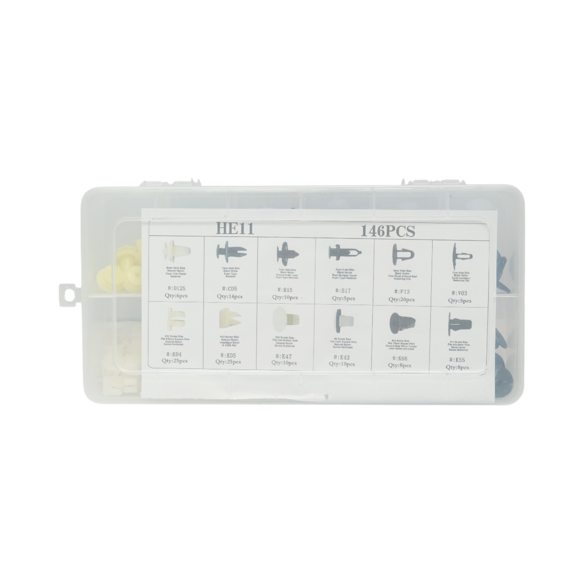Trusa clipsuri plastic auto Toyota 146 piese - imagine 3