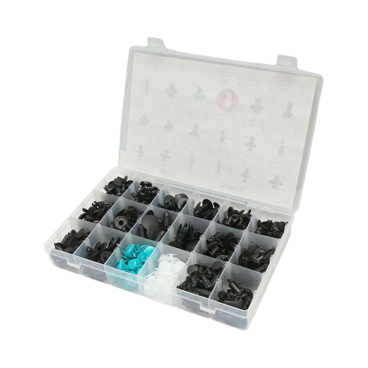 Trusa clipsuri plastic auto universale 299 piese - imagine 4