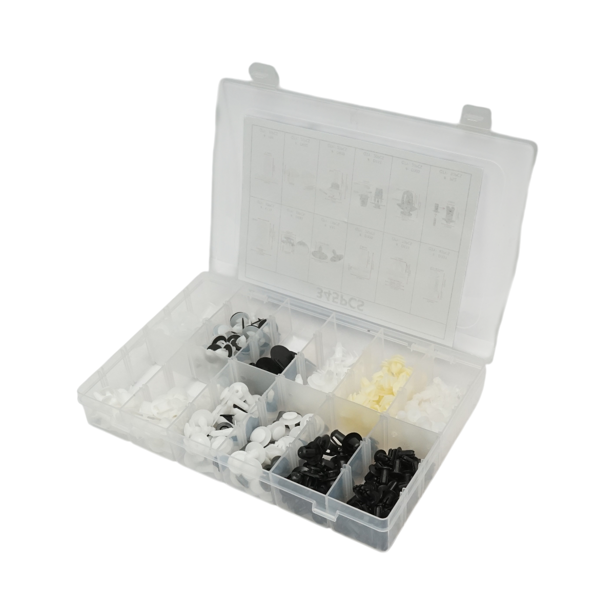 Trusa clipsuri plastic auto Peugeot 345 piese - imagine 4