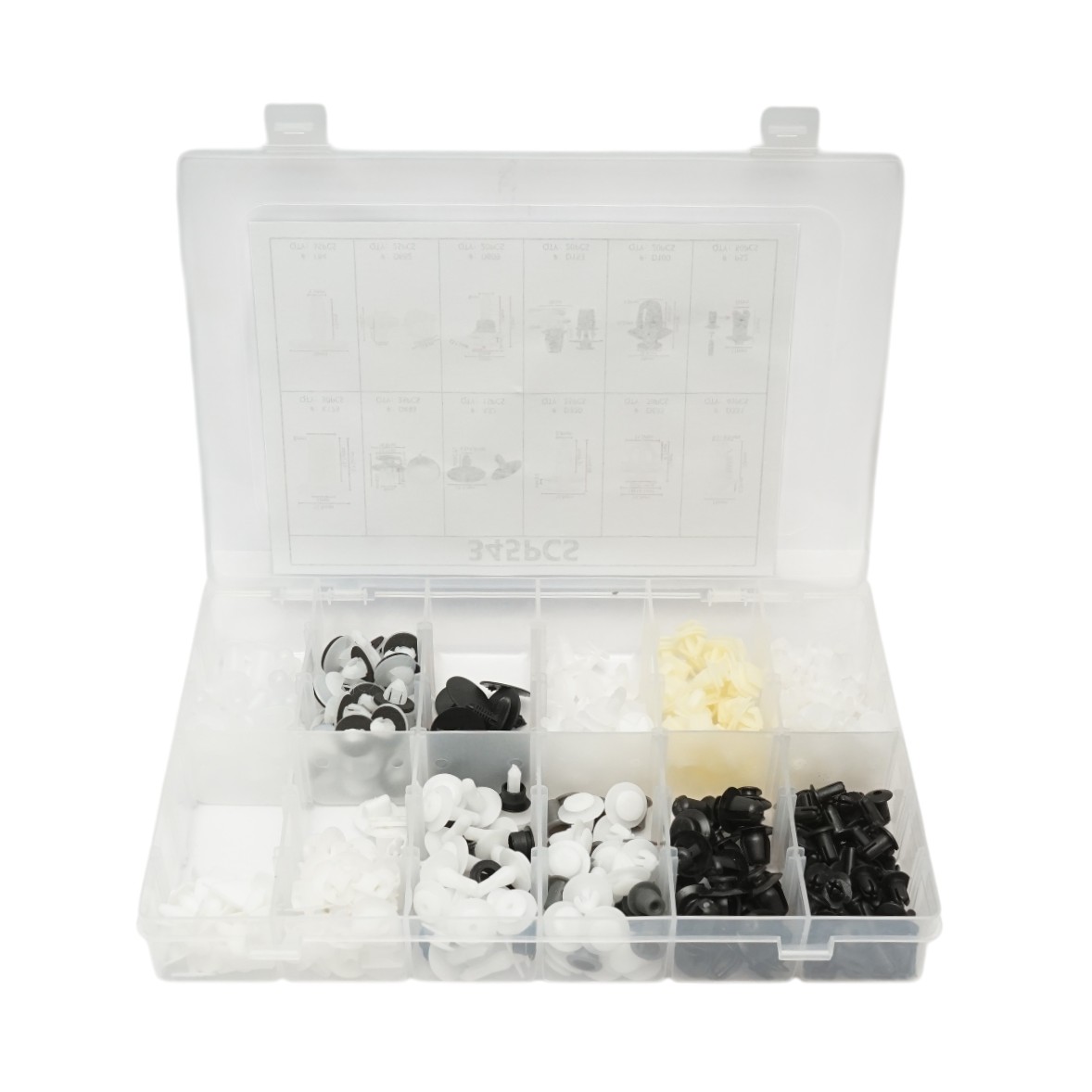 Trusa clipsuri plastic auto Peugeot 345 piese