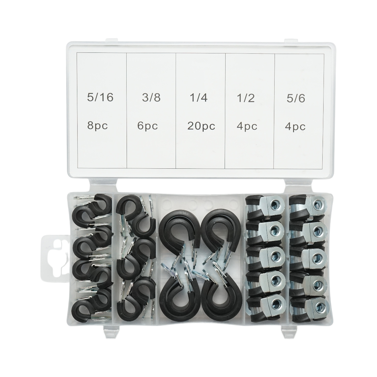 Trusa coliere metalice cu garnitura de cauciuc 42 piese - imagine 2