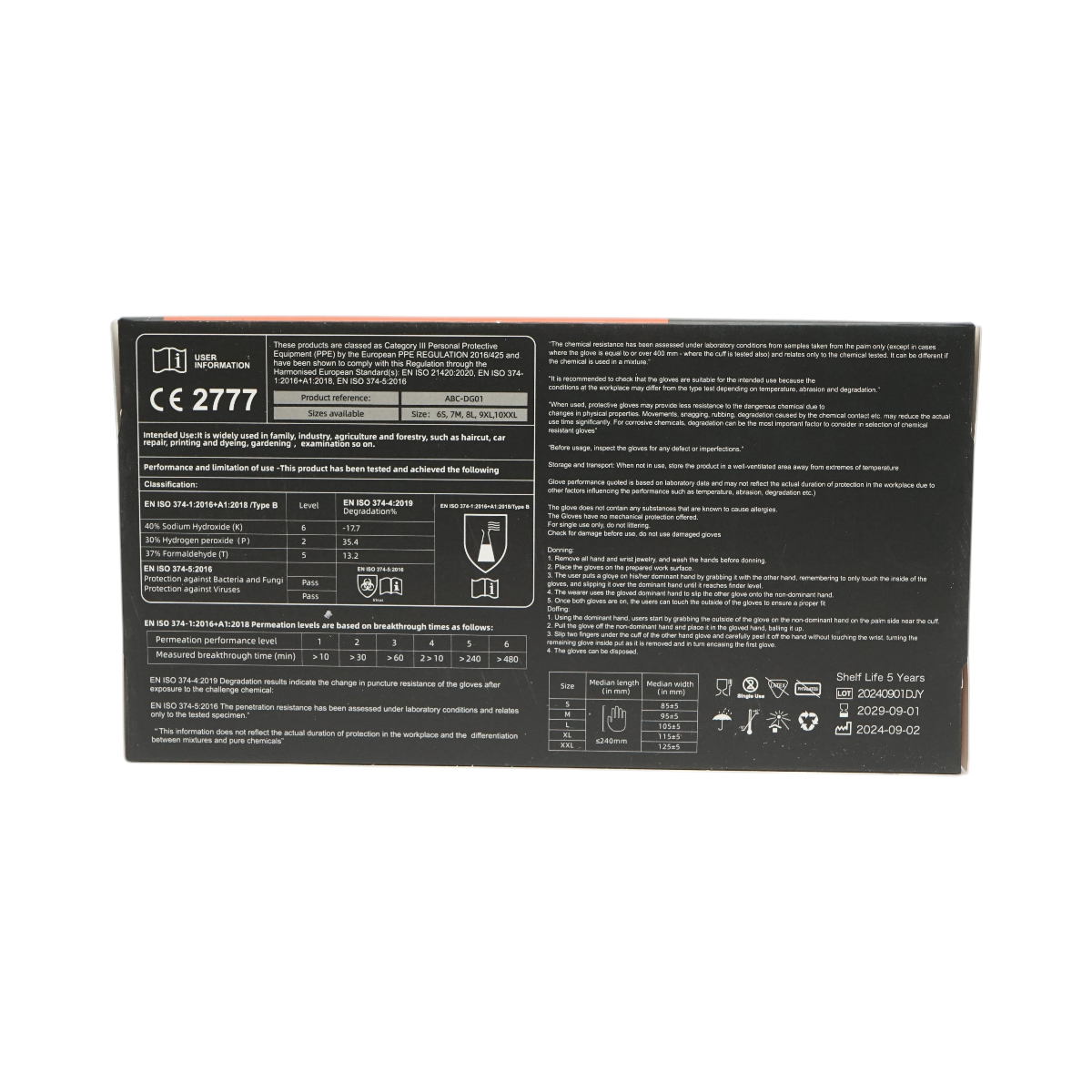 Manusi din nitril sintetic negre nepudrate marimea S 100 buc/cutie - imagine 7