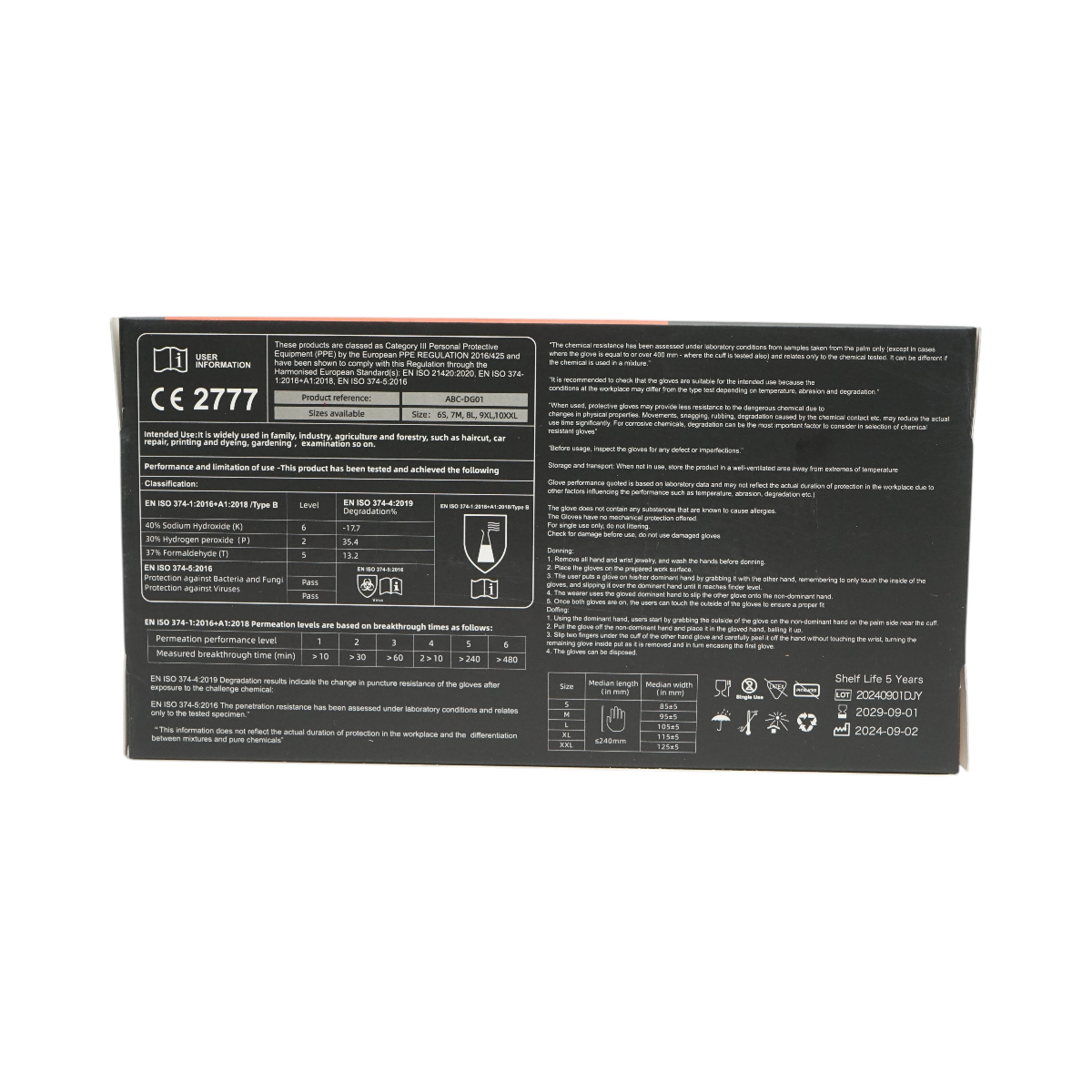 Manusi din nitril negre nepudrate cu textura aderenta pe degete, marimea S 100 buc/cutie - imagine 8