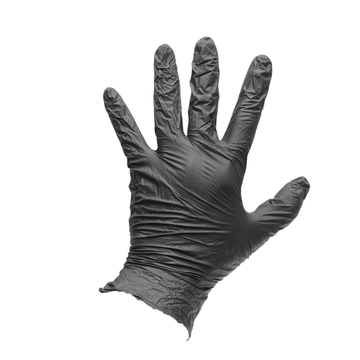 Manusi din nitril negre nepudrate cu textura aderenta pe degete, marimea S 100 buc/cutie - imagine 5