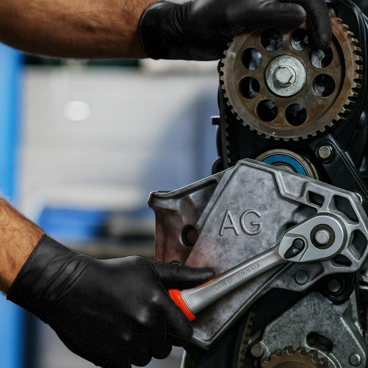 Manusi din nitril negre nepudrate cu textura diamond grip, marimea S 100 buc/cutie - imagine 7