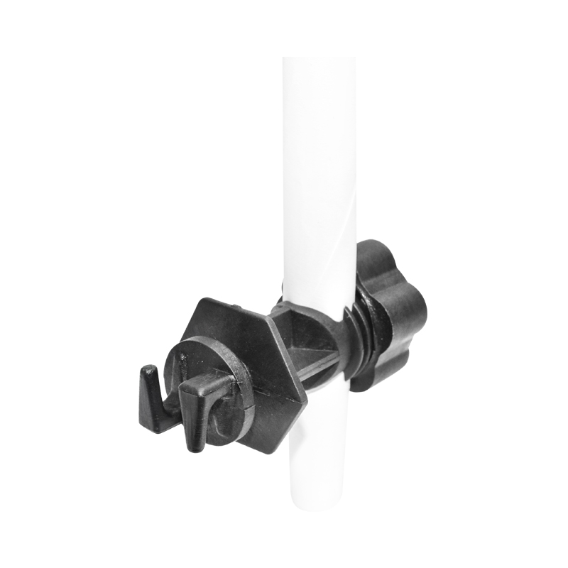 Izolator prindere cu filet negru pentru stalp metalic gard electric Breckner Germany - imagine 3