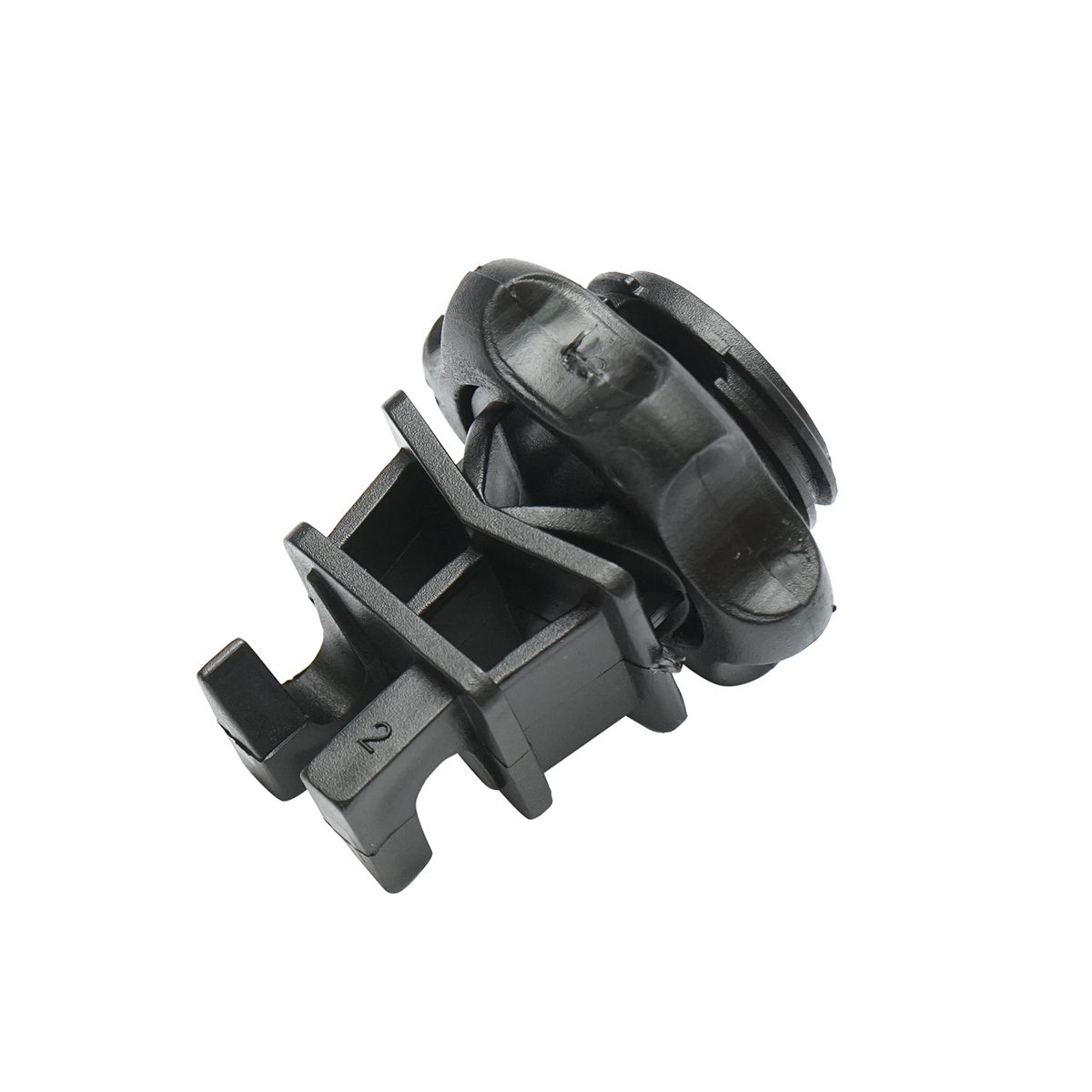 Izolator prindere cu filet negru pentru stalp metalic gard electric Breckner Germany - imagine 5
