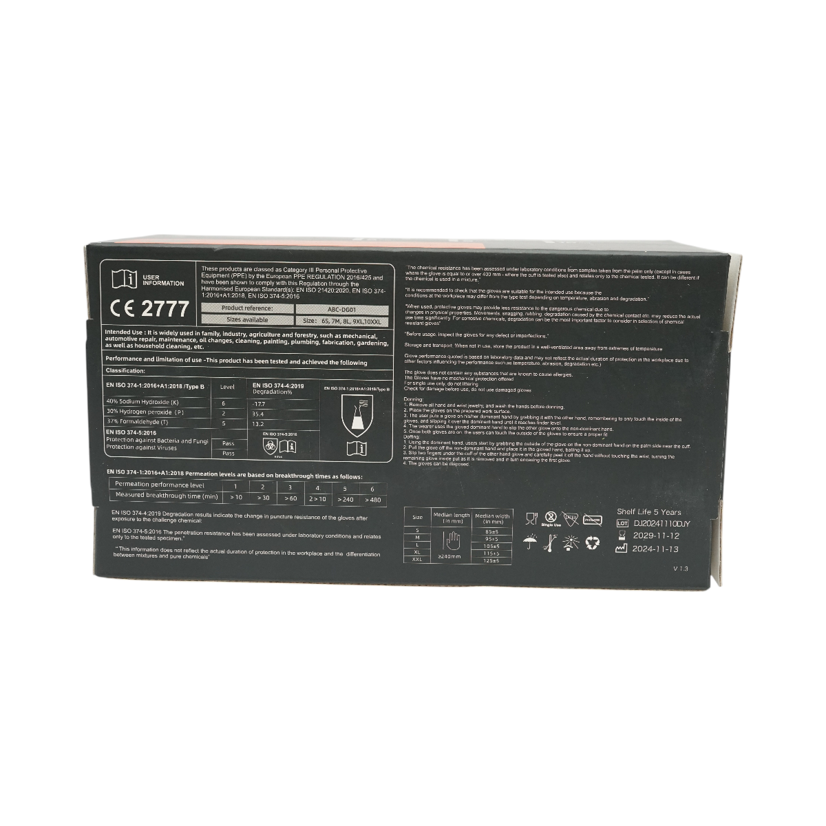 Manusi din nitril portocalii nepudrate cu textura diamond grip, marimea L 100 buc/cutie - imagine 9