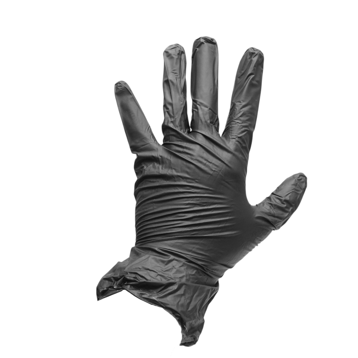 Manusi din nitril sintetic negre nepudrate marimea L 100 buc/cutie - imagine 5