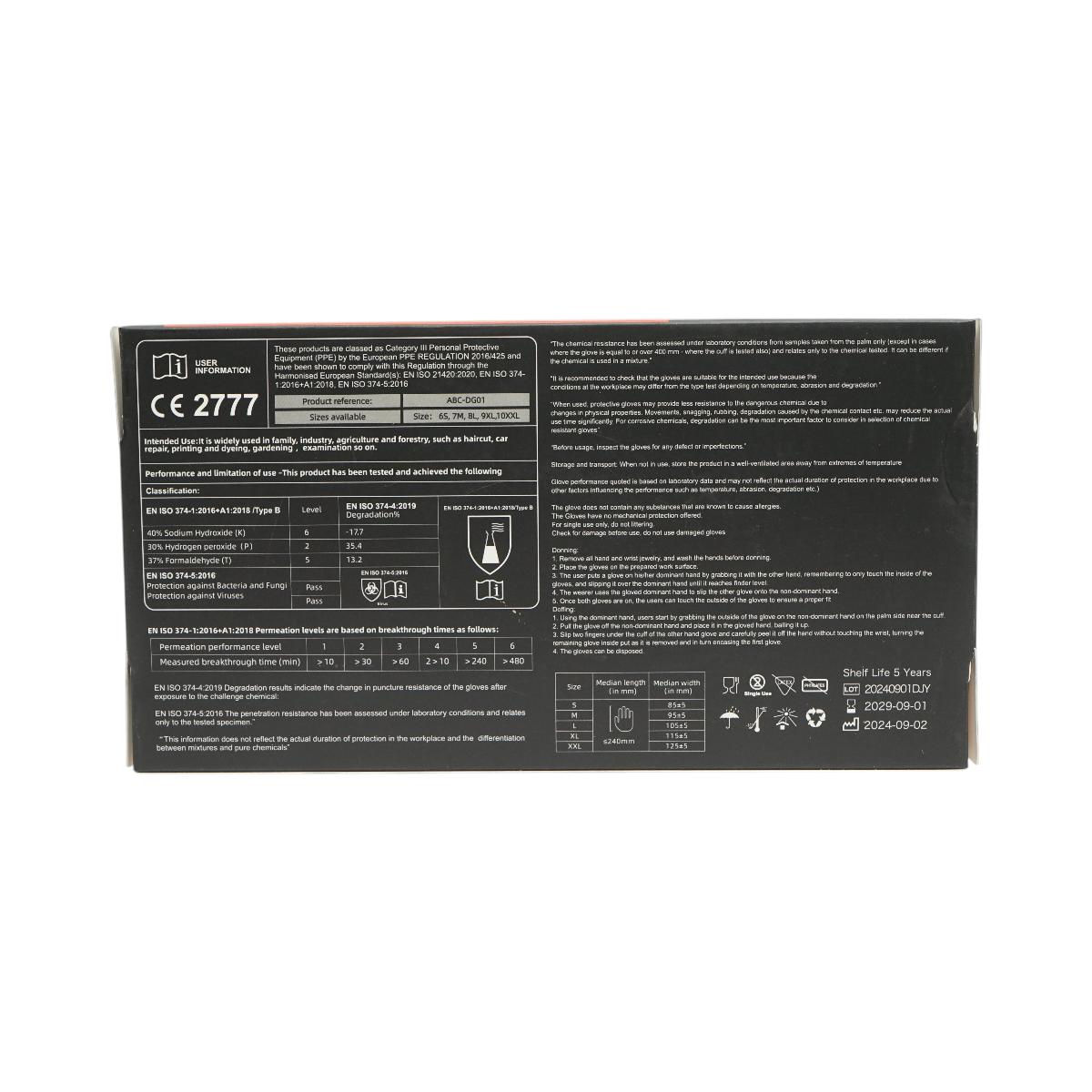 Manusi din nitril sintetic negre nepudrate marimea XL 100 buc/cutie - imagine 7