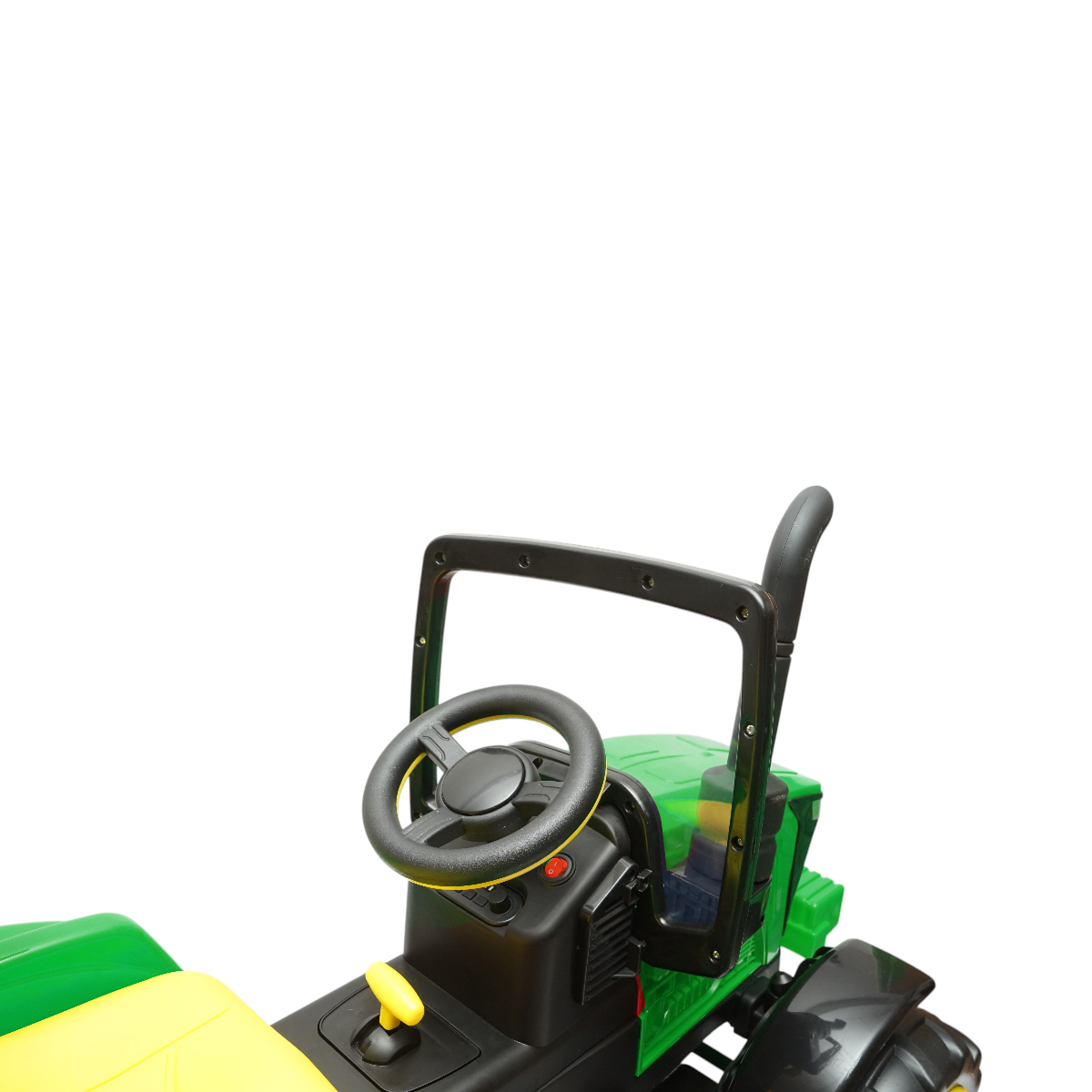 Tractor electric cu remorca, telecomanda si baterie pentru copii 1580x580x730mm - imagine 12