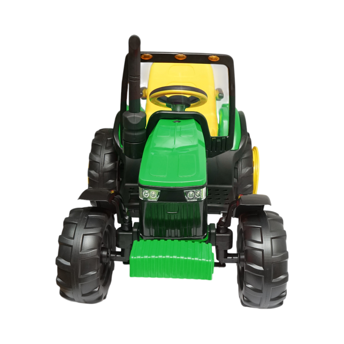 Tractor electric cu remorca, telecomanda si baterie pentru copii 1580x580x730mm - imagine 4