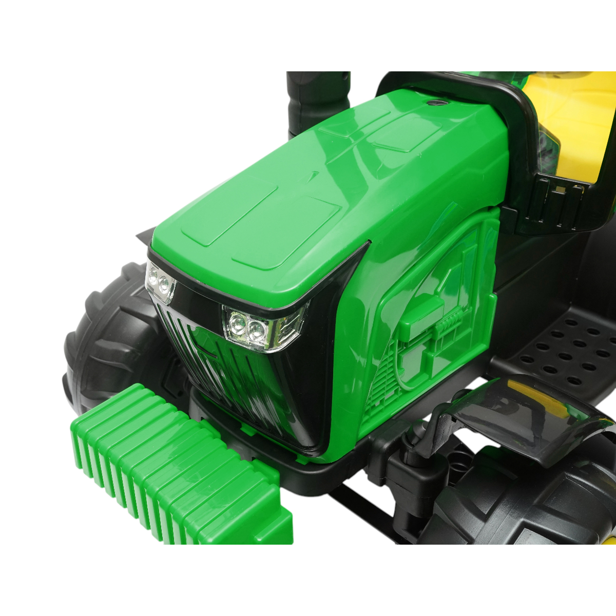 Tractor electric cu remorca, telecomanda si baterie pentru copii 1580x580x730mm - imagine 10