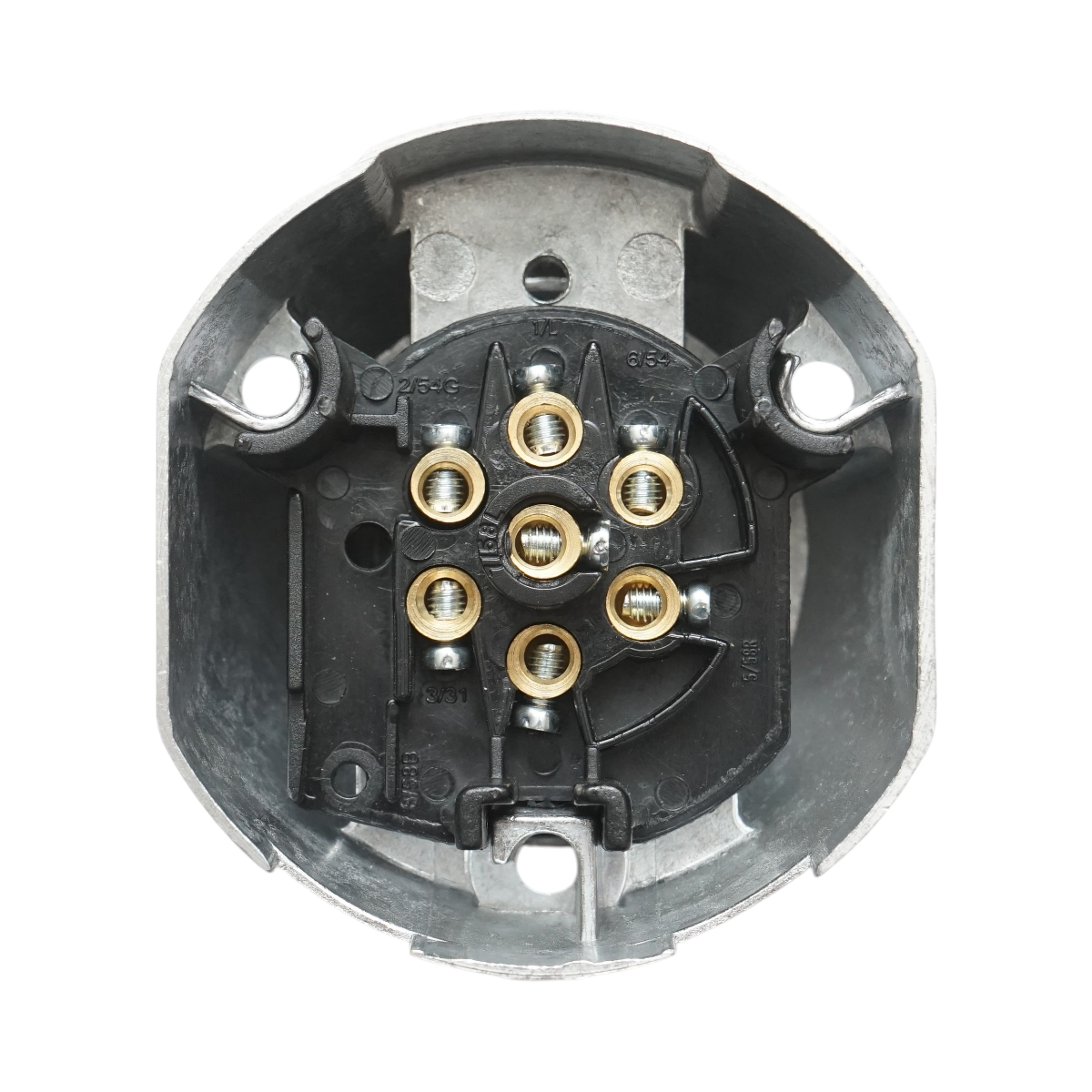 Priza remorca aluminiu 7 pini 6V/12V cod OEM TM3000B Breckner Germany - imagine 5