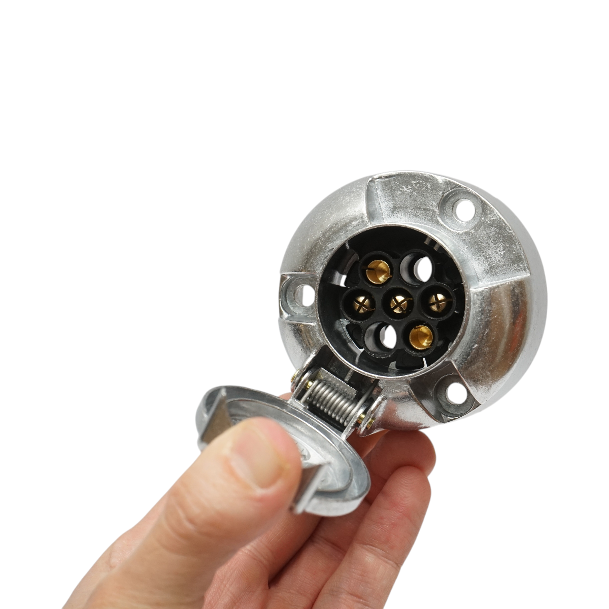 Priza remorca aluminiu 5 pini 24V cod OEM 8JB001940-001 Breckner Germany - imagine 3