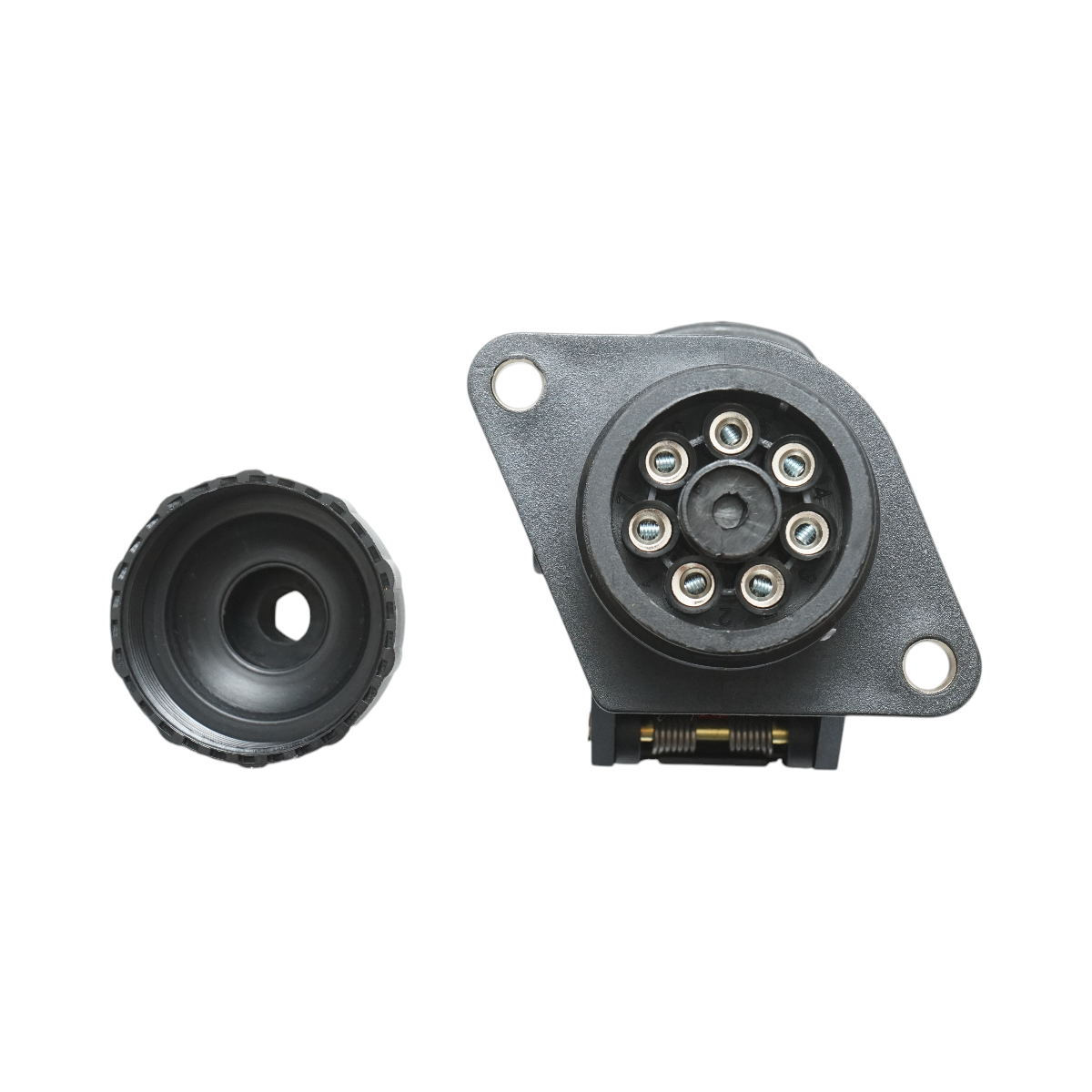 Priza remorca 7 pini 24V ABS/EBS universala cod OEM 8JB007645-021 Breckner Germany - imagine 4