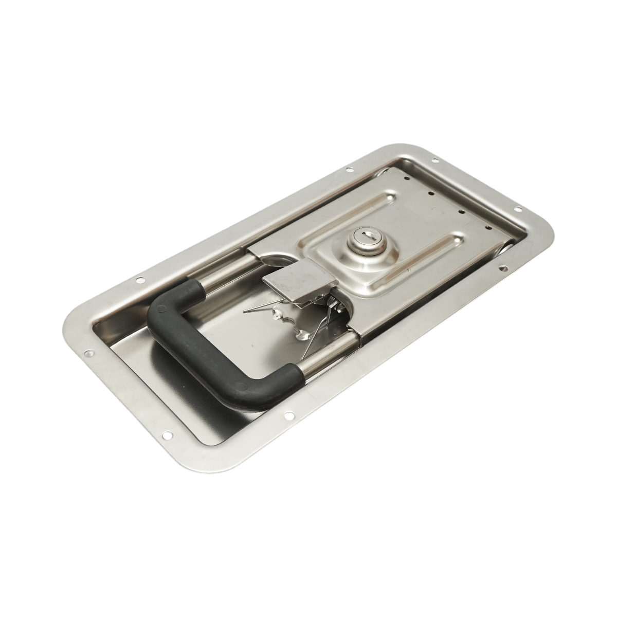 Incuietoare usa camion incastrat 16mm cu 2 chei din otel inoxidabil 270x130x23.5mm - imagine 3