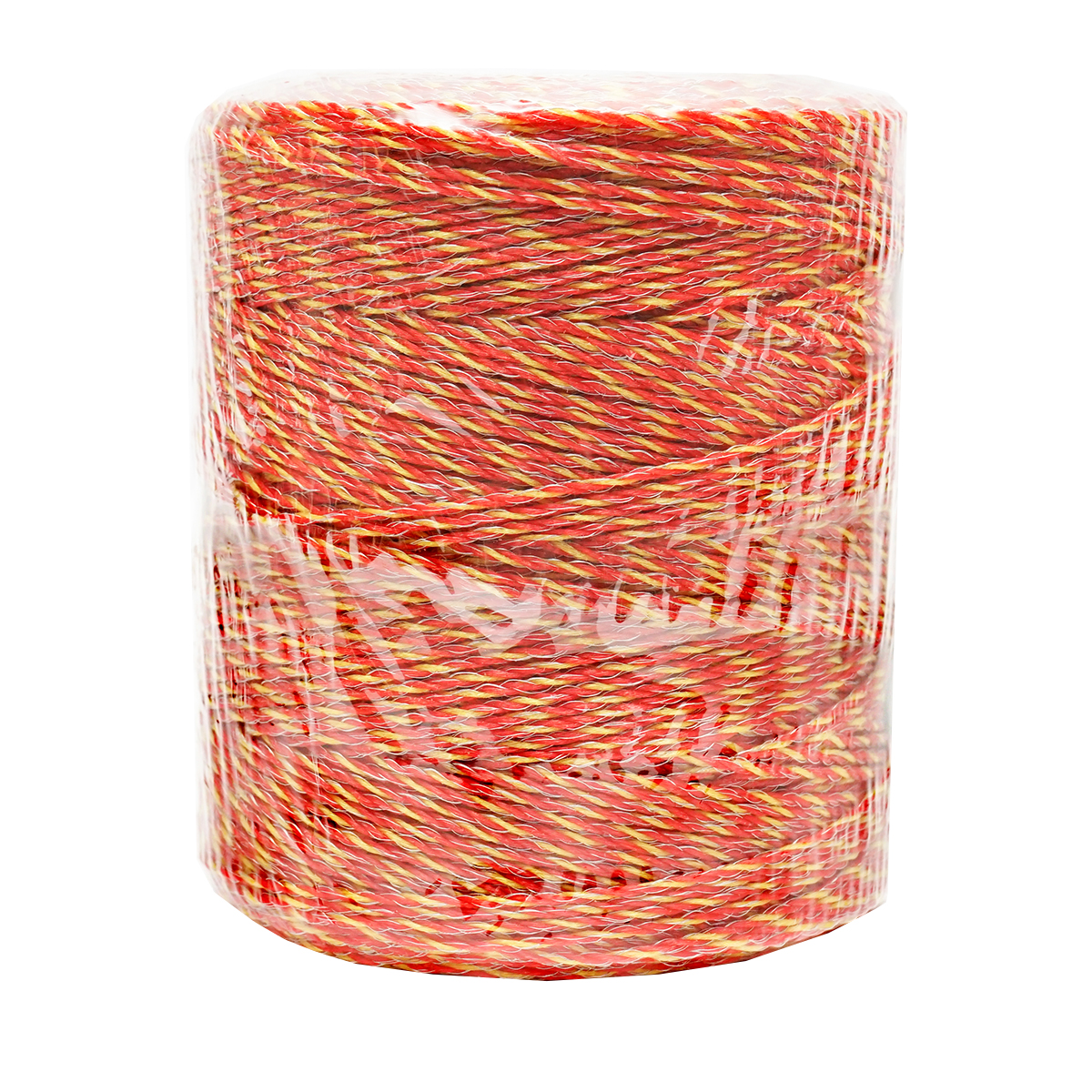 Rola fir galben-rosu fi 2mm insertie metalica 6x0.15mm. SS, 500m gard electric Breckner Germany - imagine 5