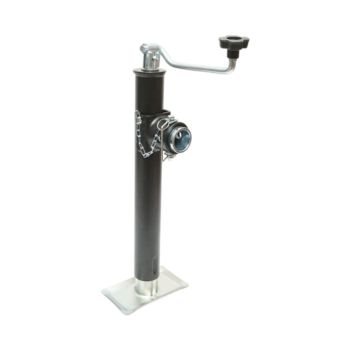 Picior de sprijin remorca reglabil cu manivela 50cm, fixare laterala, sarcina maxima 2268kg