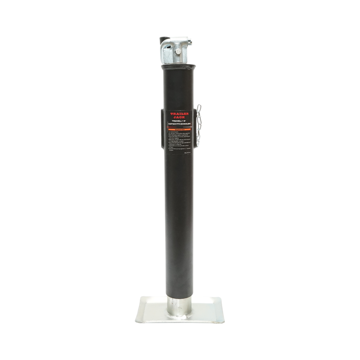 Picior de sprijin remorca reglabil cu manivela 50cm, fixare laterala, sarcina maxima 2268kg - imagine 3