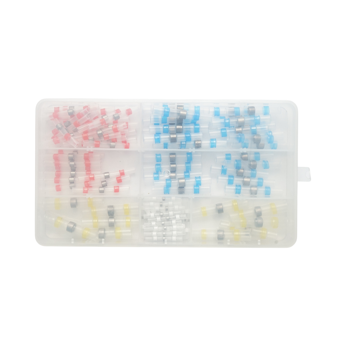 Trusa 100 conectori termocontractabili cu inel de cositor 0.25-6mm2 Leader - imagine 4