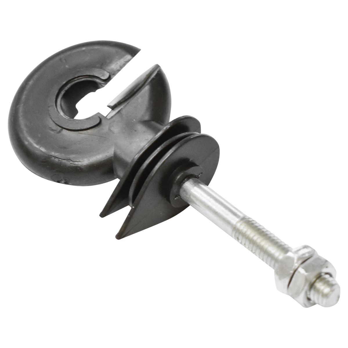 Izolator inelar premium cu filet 5.9mm 90x35mm si piulita gard electric Breckner Germany - imagine 4