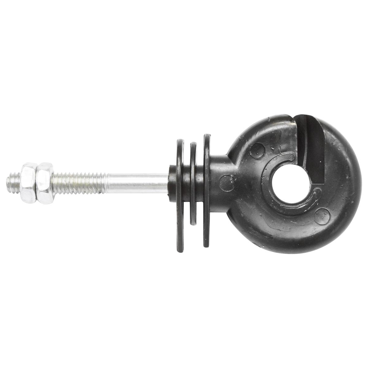 Izolator inelar premium cu filet 5.9mm 90x35mm si piulita gard electric Breckner Germany - imagine 2