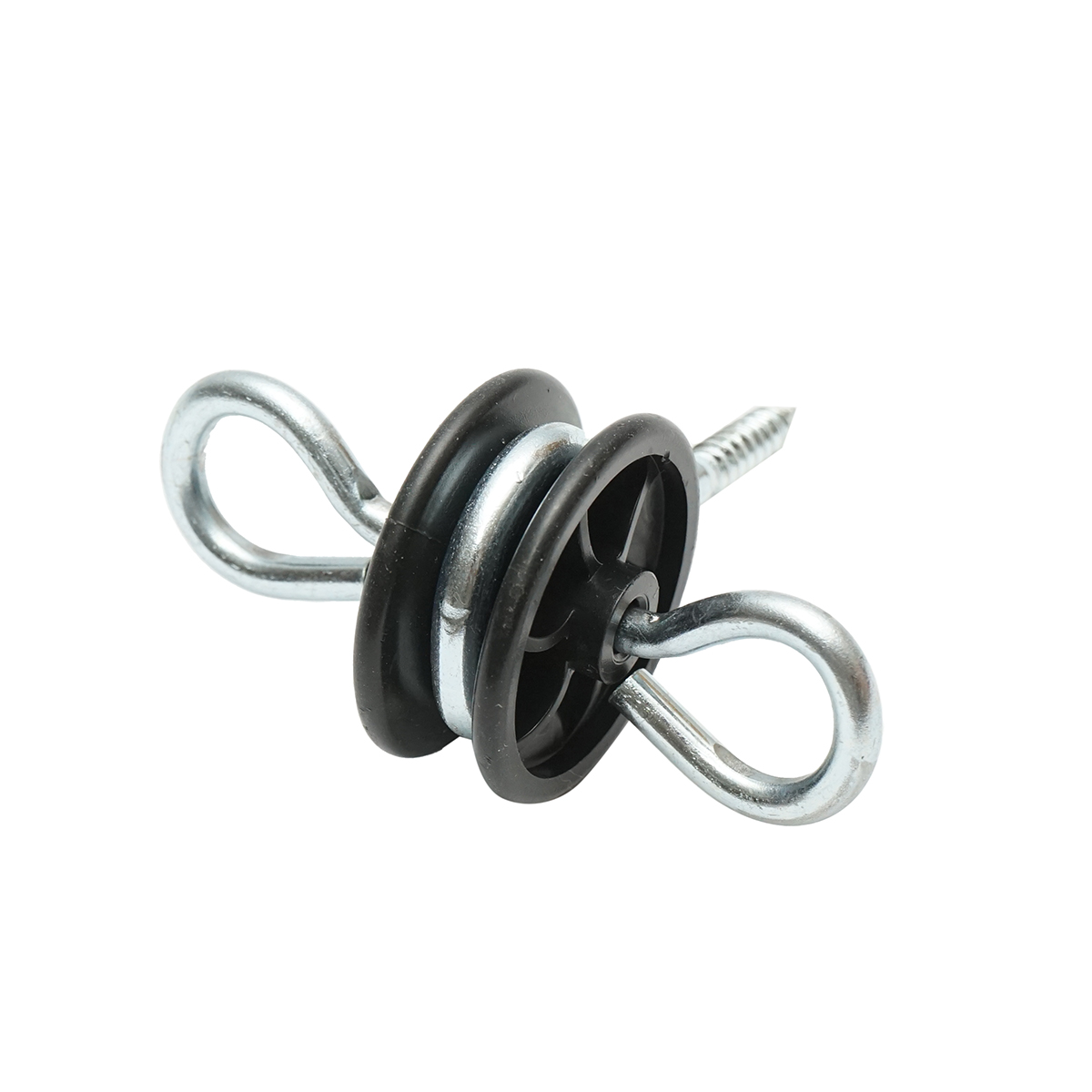 Izolator din otel inoxidabil cu ancorare dubla 5.9mm 90x86mm gard electric Breckner Germany - imagine 2