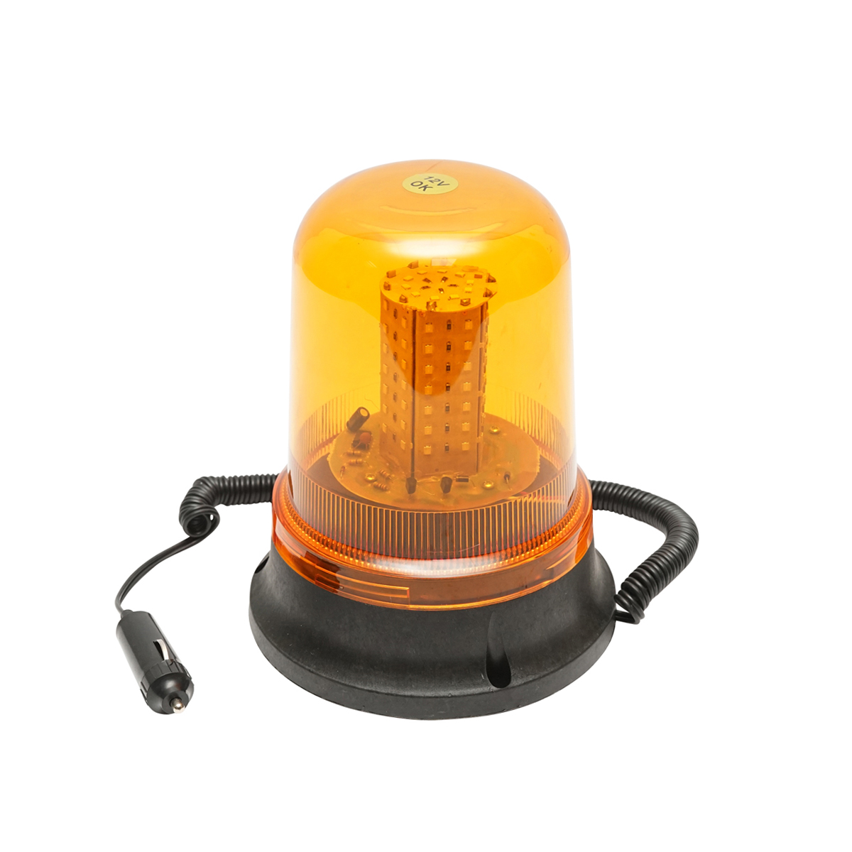 Girofar LED/SMD 12V cu talpa magnetica si alimentare la priza bricheta auto