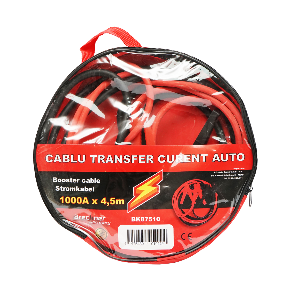 Cablu transfer curent auto 1000A, lungime 4,5m Breckner Germany - imagine 3