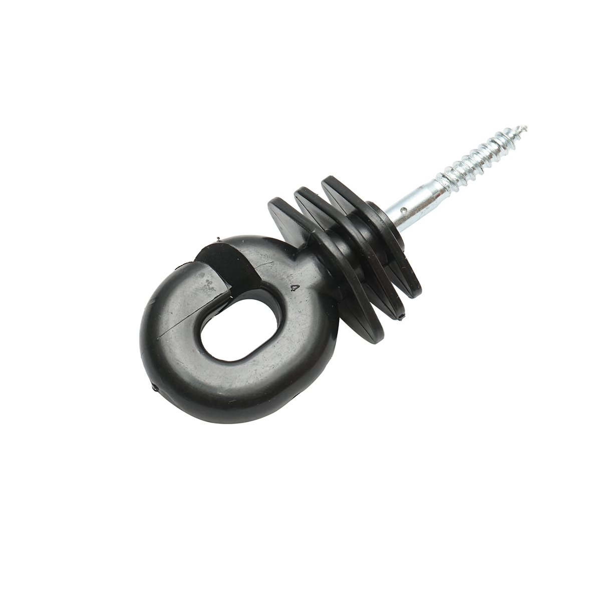 Izolator canelat negru 5.9mm, 100x40mm pentru fir gard electric Breckner Germany - imagine 3