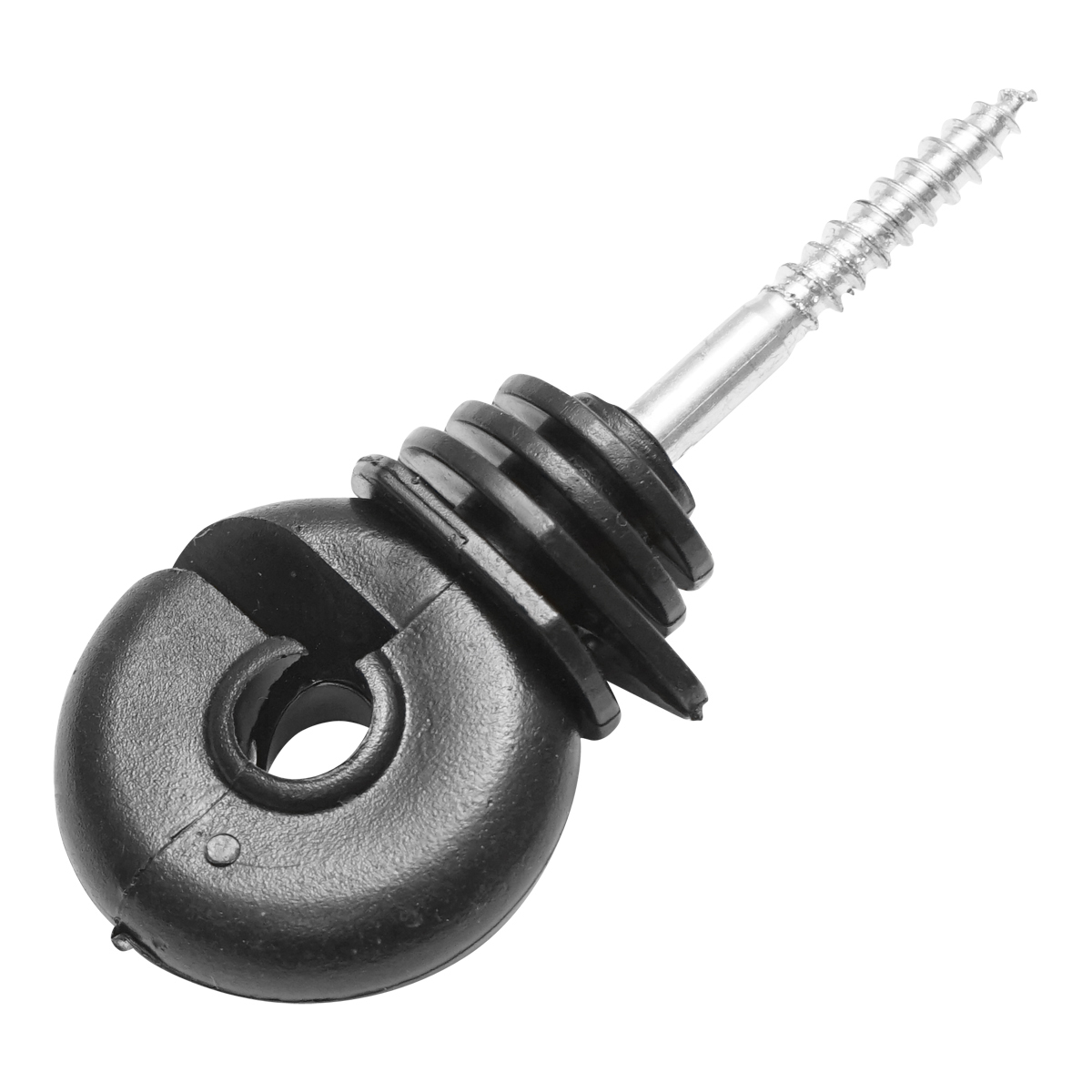 Izolator compact negru fi 5.6mm 87x37mm gard electric Breckner Germany - imagine 2