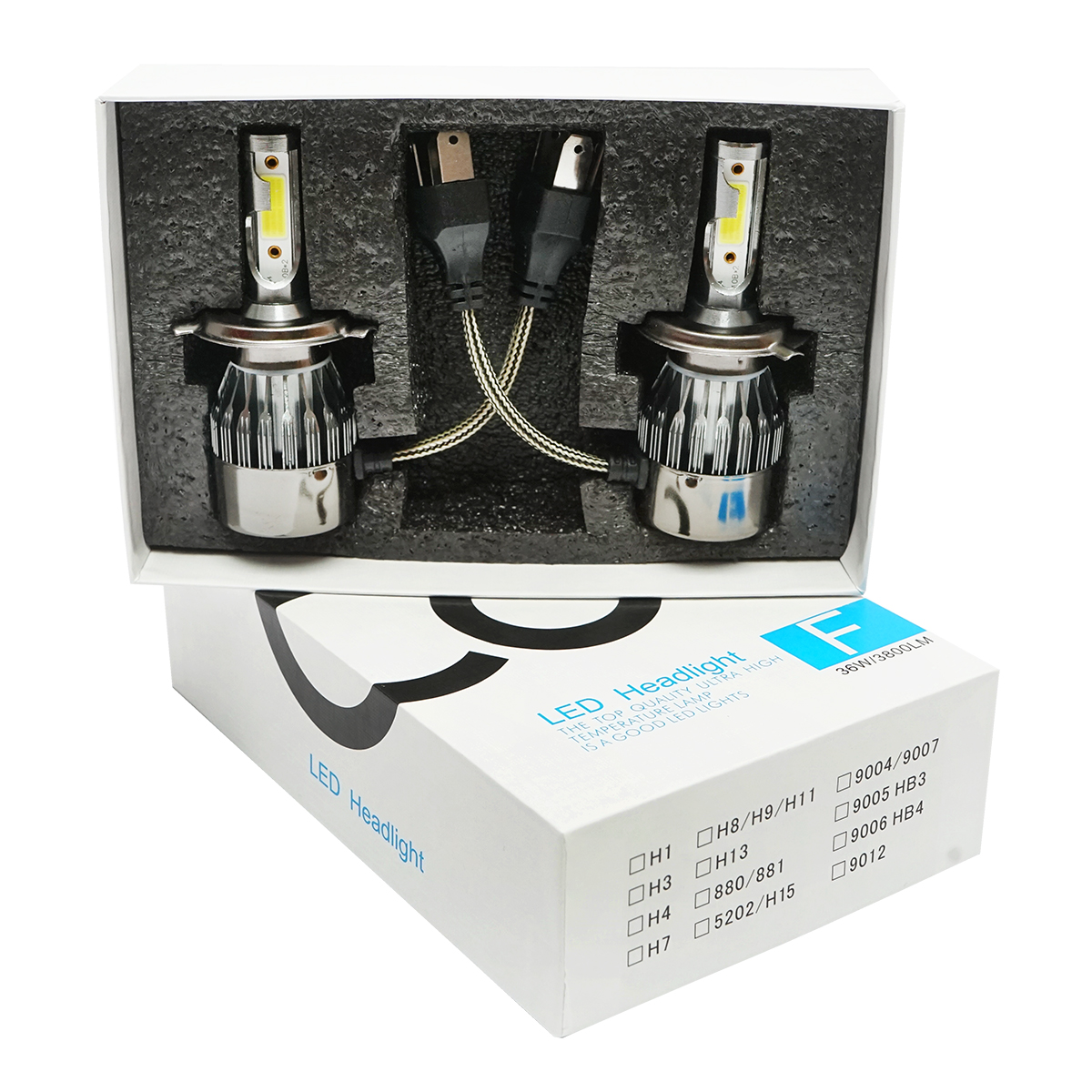 Set 2 becuri LED H4 36W 3800 lm Breckner Germany