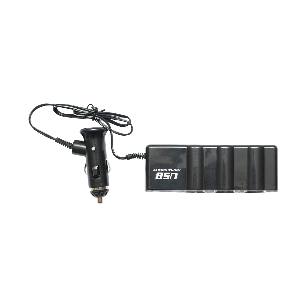 Adaptor triplu bricheta si 1 port usb cu cablu 1m - imagine 5