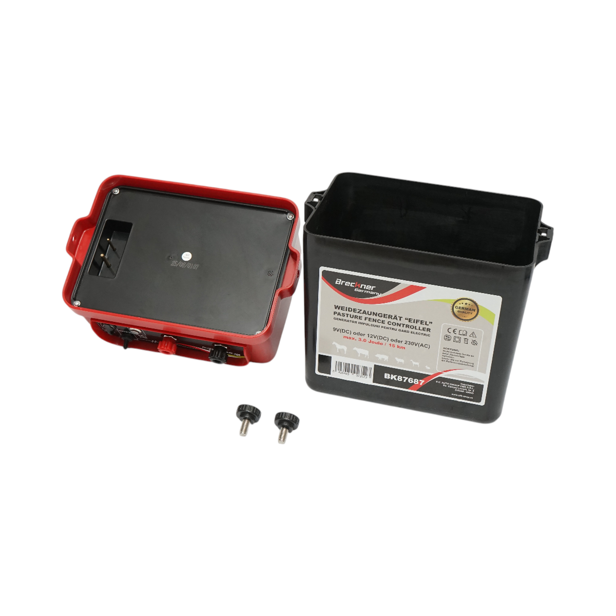 Aparat generator de impulsuri 9-12V sau 220V, 3 Joule, 15 km pentru gard electric Breckner Germany - imagine 5