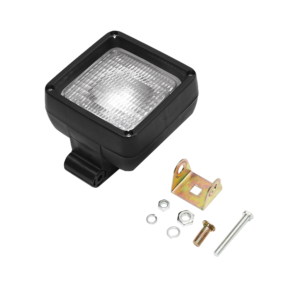 Proiector patrat L=100mm, pentru bec halogen H3 12V 55W - 24V 70W fara bec - imagine 7