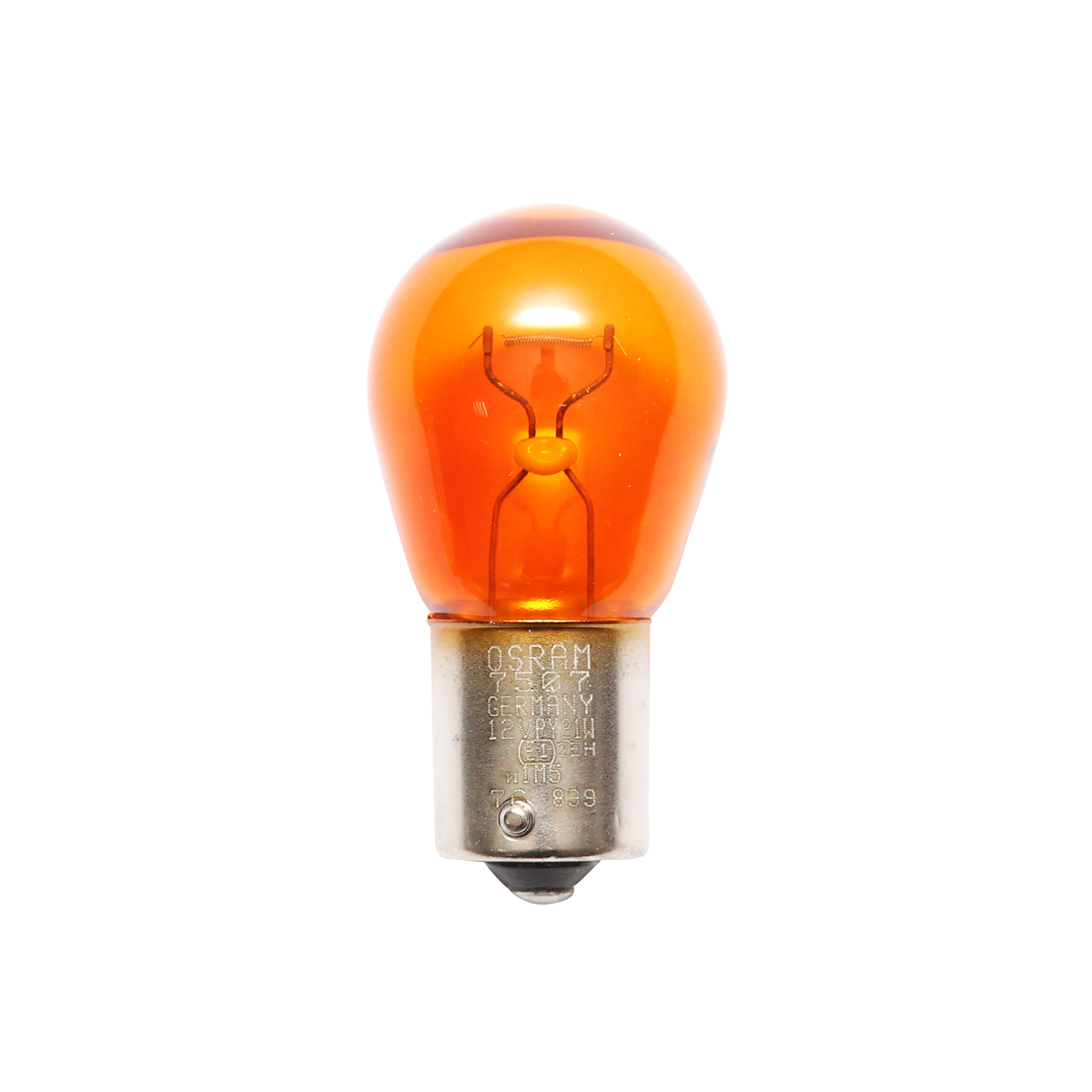 Bec (Osram) 21W / 12V BAU15s -  galben - imagine 3