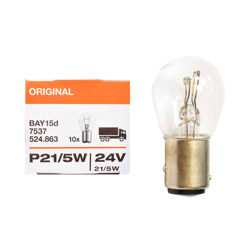Bec (Osram) 21/5W  24V BAY15d