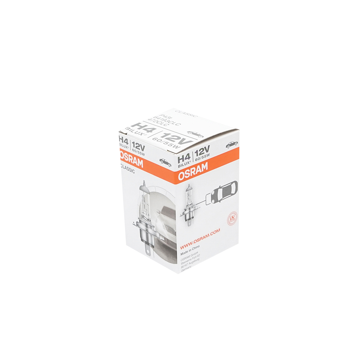 Bec halogen H4 12V/55/60W BILUX P43T Osram - imagine 5