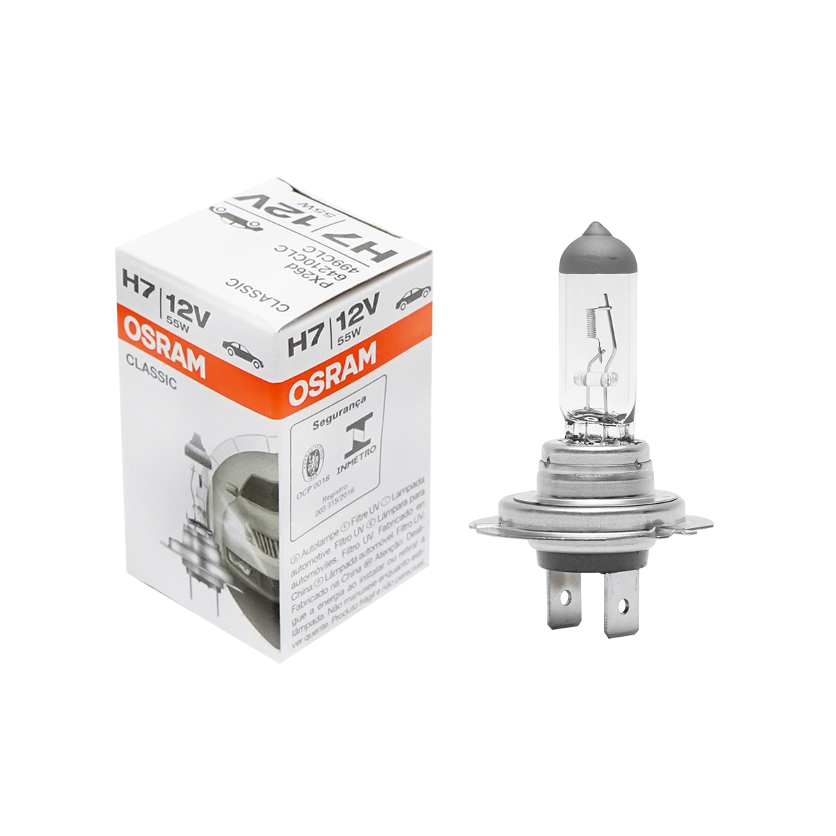 Bec halogen H7 12V/55W PX26D Osram