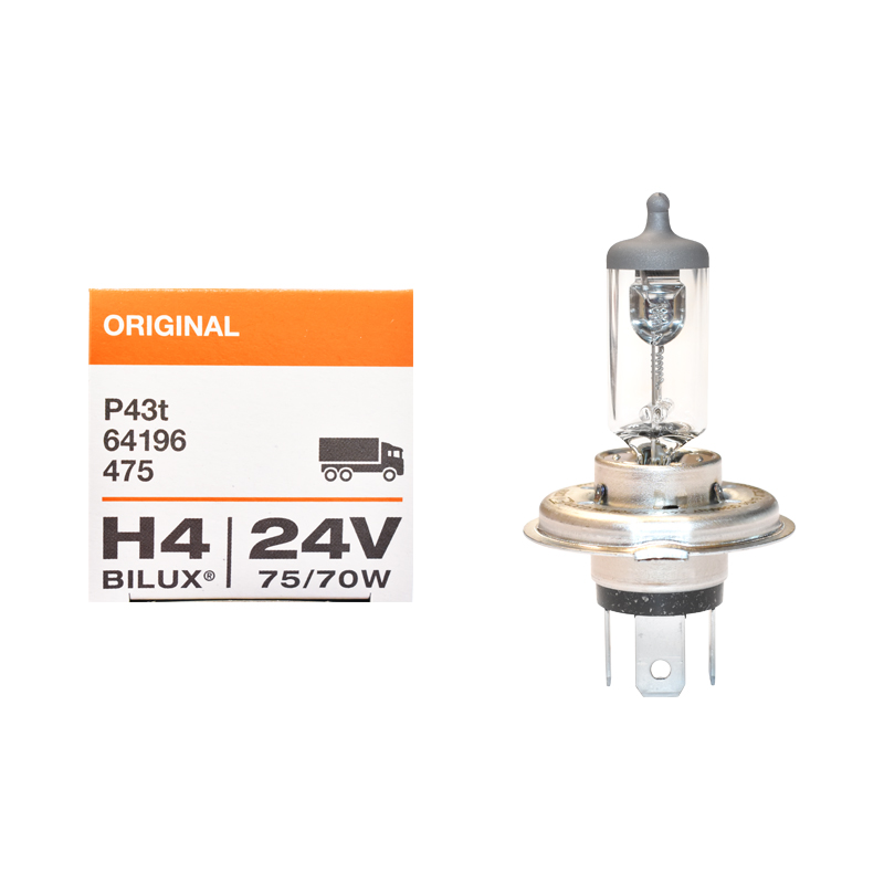 Bec halogen (Osram) H4 24V 75/70W BILUX P43T