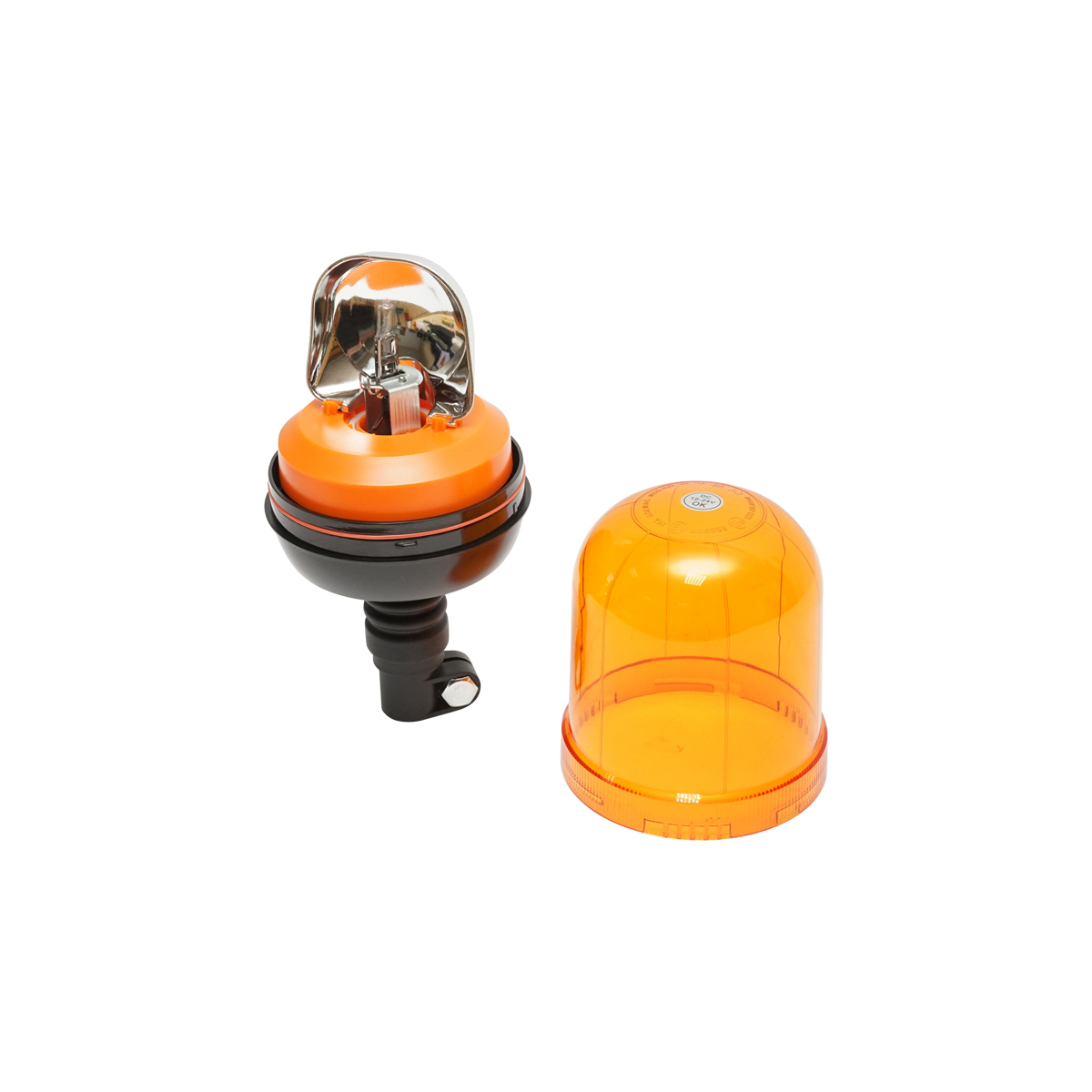 Girofar cu bec halogen H1 12-24V pentru suport picior - imagine 3