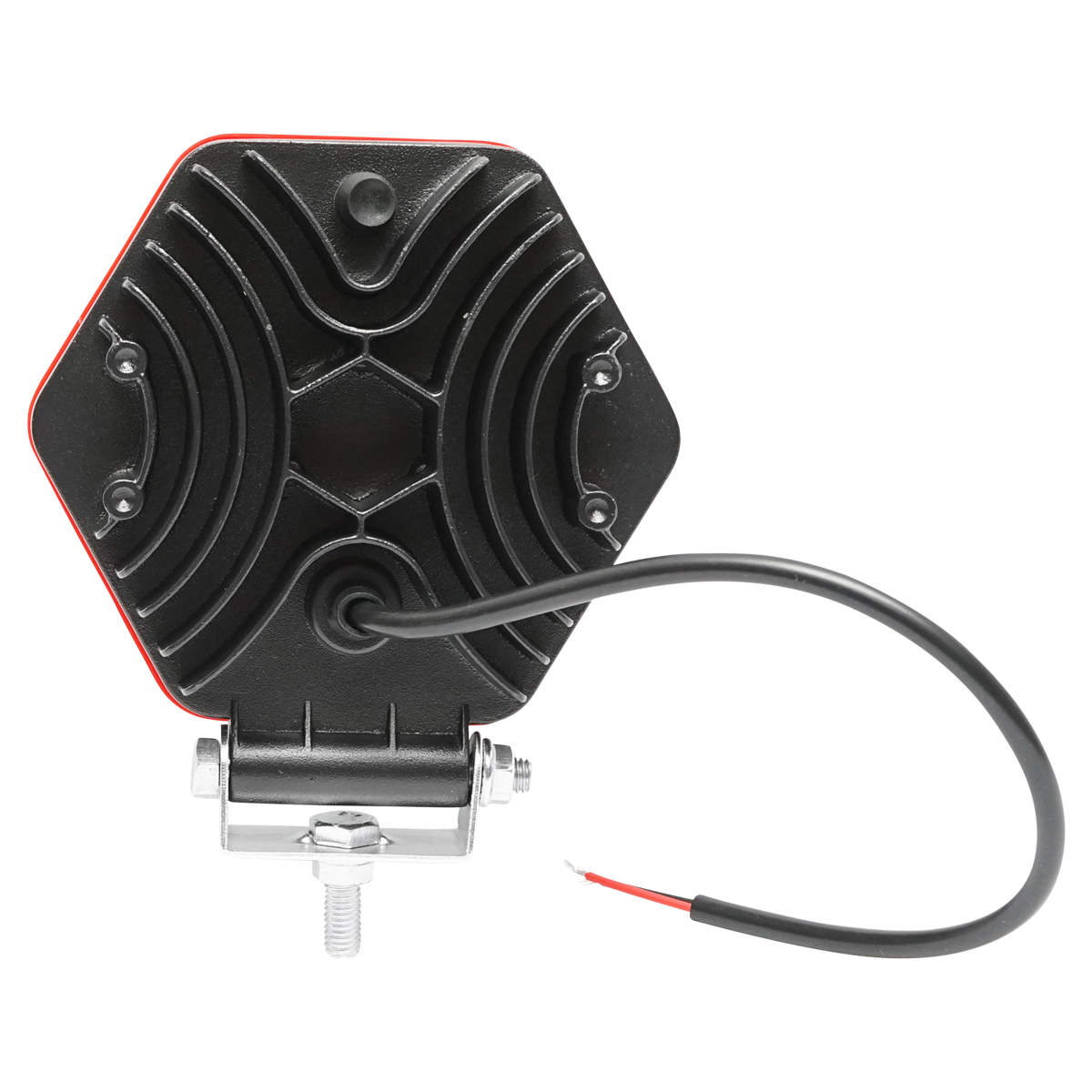 Lampa hexagonala grilaj plastic rosu 16 LED-uri DC 10-60V 48W unghi 30 - imagine 5