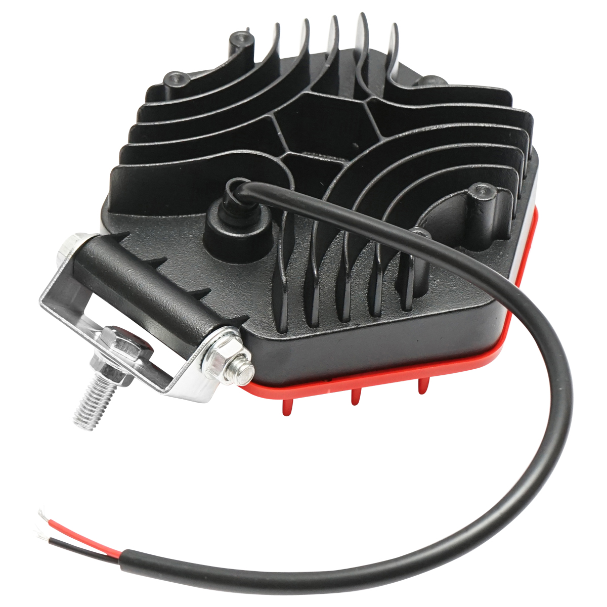 Lampa hexagonala grilaj plastic rosu 16 LED-uri DC 10-60V 48W unghi 30 - imagine 4