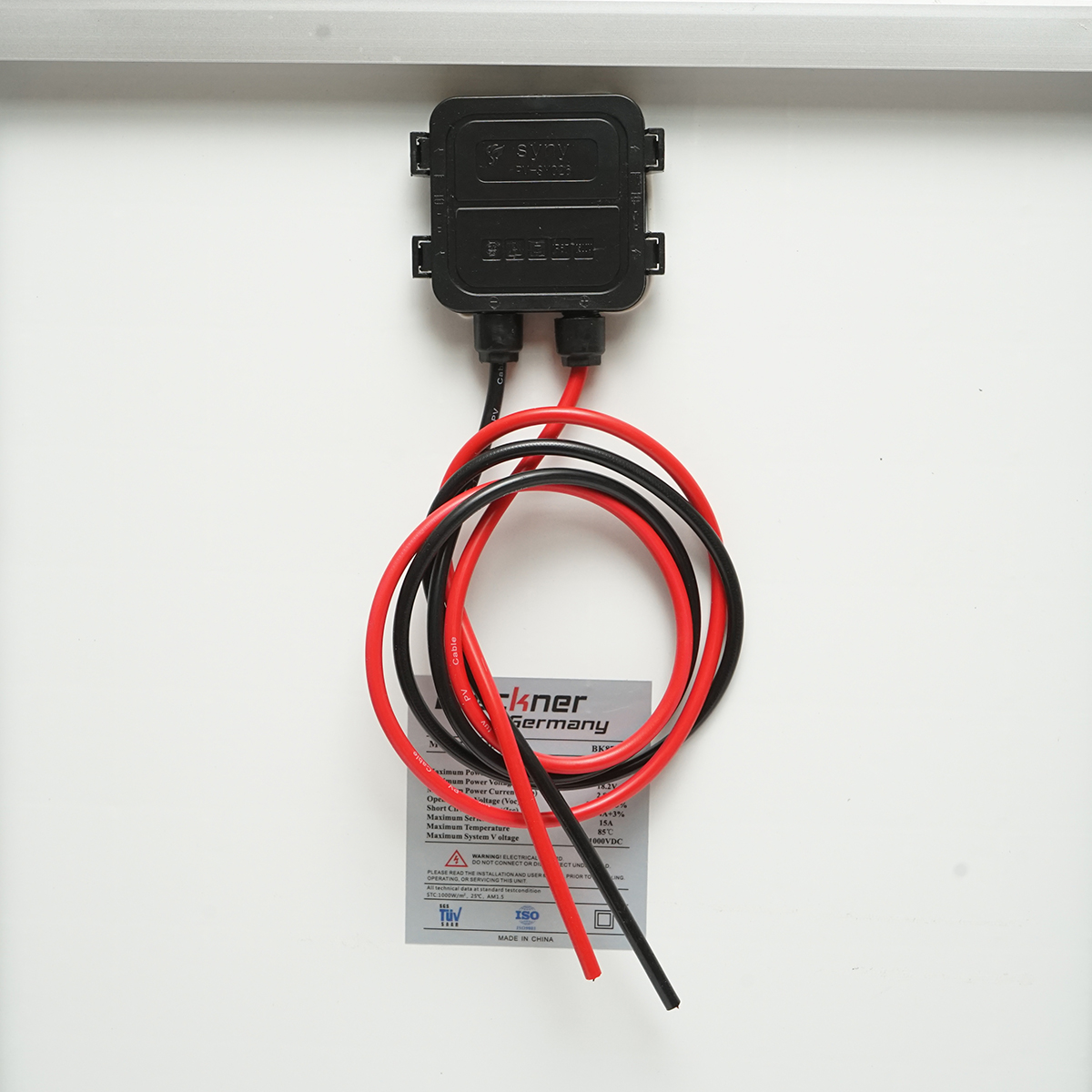 Panou solar 50W fotovoltaic monocristalin 670x400x25mm Breckner Germany - imagine 4