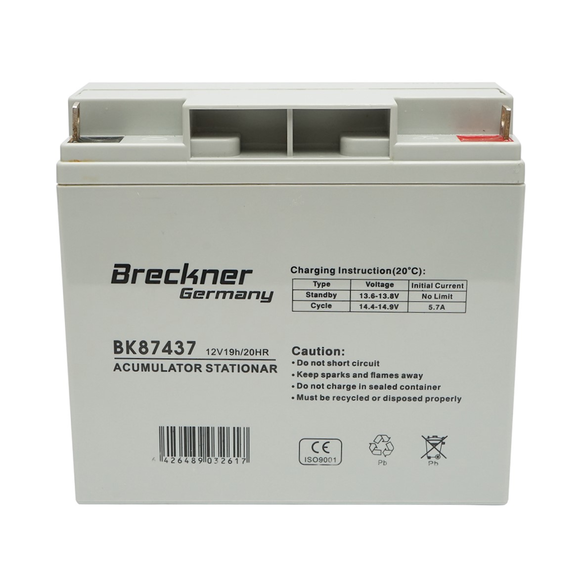 Baterie pentru panou solar 12V 19Ah Breckner Germany